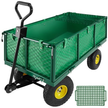 Přepravní vozík zahradní s košíkem 550KG