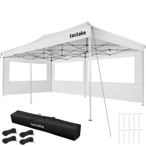 Skl&aacute;dac&iacute; pavilon Viola 3x6 m, hlin&iacute;k, 3 bočn&iacute; stěny